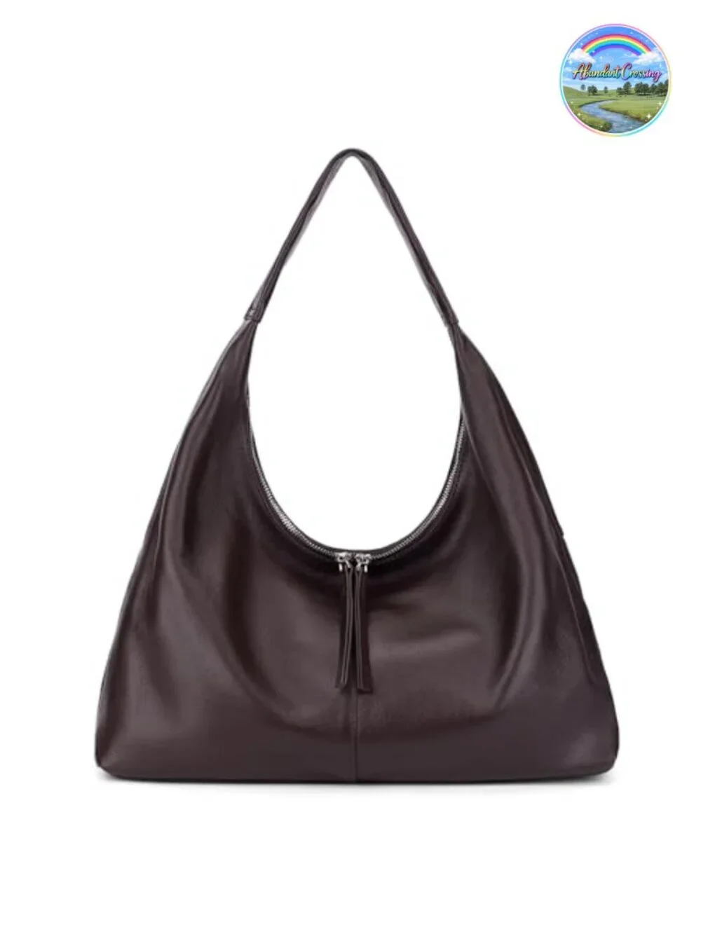Ultra Soft Full Grain Leather Slouchy Hobo Bag Large Tote Shoulder Handbag